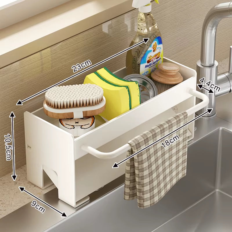 Kitchen Sink Stand Sponge Holder Dish Drainer Organizers Storage Accessories Shelf Storage Organizer Dish Drying Rack Gadgets