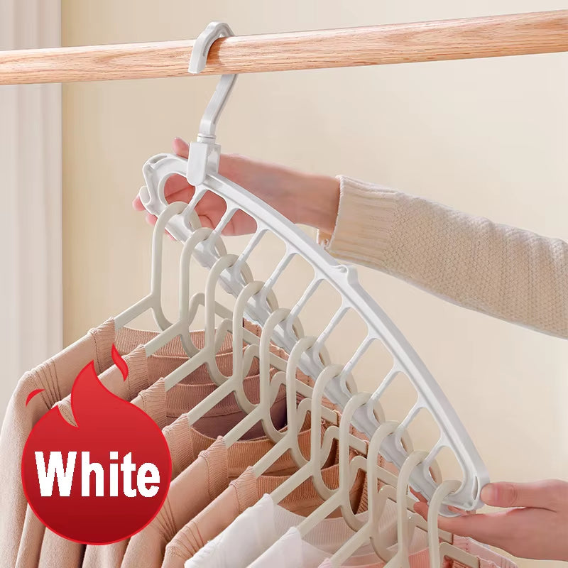 New Clothes Hanger Closet Organizer Space Saving Hanger Multi-Port Clothing Rack Plastic Scarf Storage Hangers for Clothes