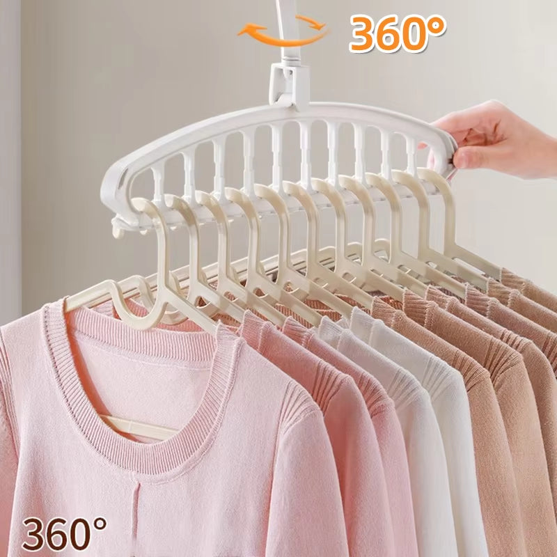 New Clothes Hanger Closet Organizer Space Saving Hanger Multi-Port Clothing Rack Plastic Scarf Storage Hangers for Clothes