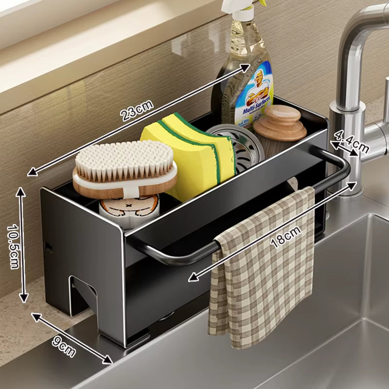 Kitchen Sink Stand Sponge Holder Dish Drainer Organizers Storage Accessories Shelf Storage Organizer Dish Drying Rack Gadgets