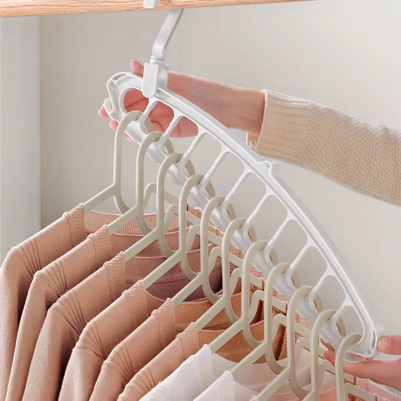 New Clothes Hanger Closet Organizer Space Saving Hanger Multi-Port Clothing Rack Plastic Scarf Storage Hangers for Clothes